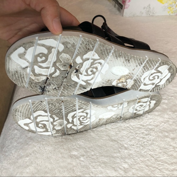 {Söfft} Black Leather Sandals - Picture 4 of 7